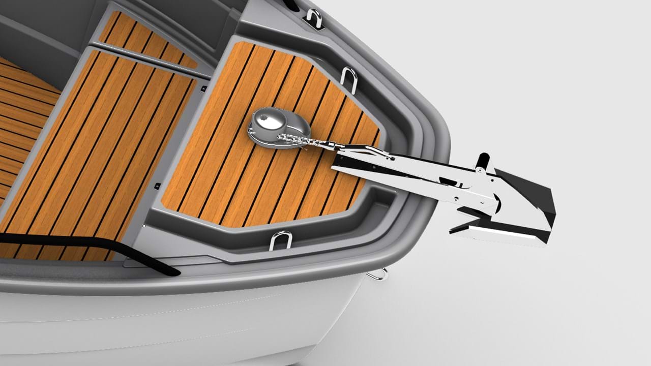 S 725 PRO Short Cabin Render Bow Anchor